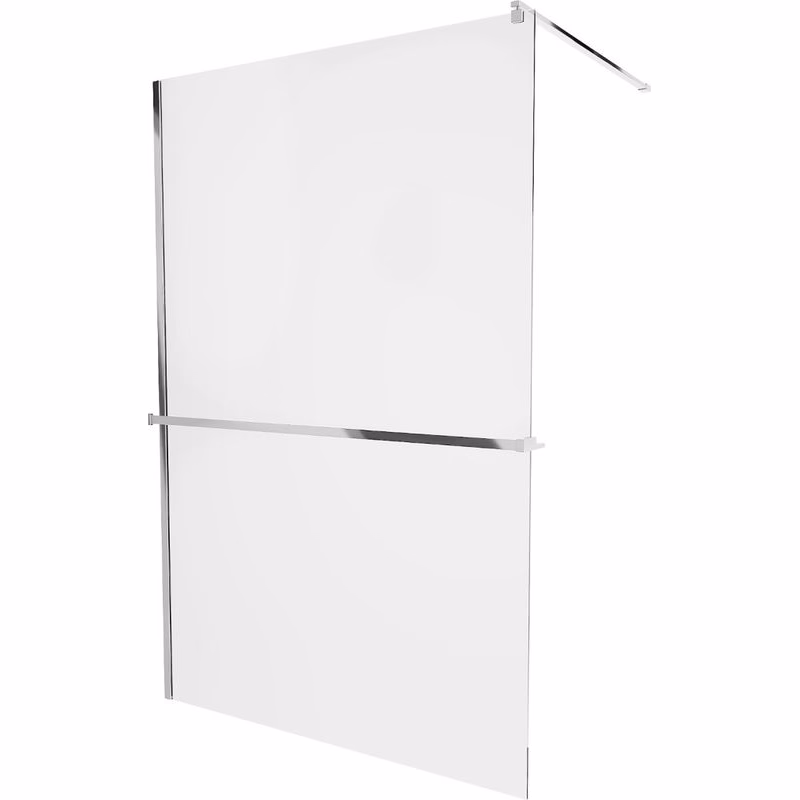 MEXEN/S - KIOTO Sprchová zástena WALK-IN s poličkou a držiakom uterákov 90 x 200, transparent 8 mm, chróm 800-090-121-01-00