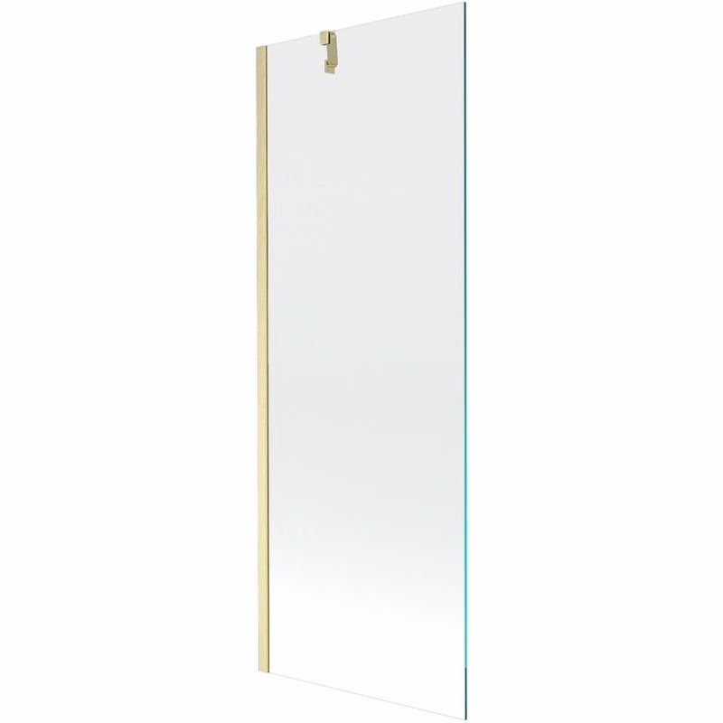 MEXEN/S - Next vaňová zástena FIX 70 x 150, transparent, zlatá kartáčovaná 895-070-000-00-00-55