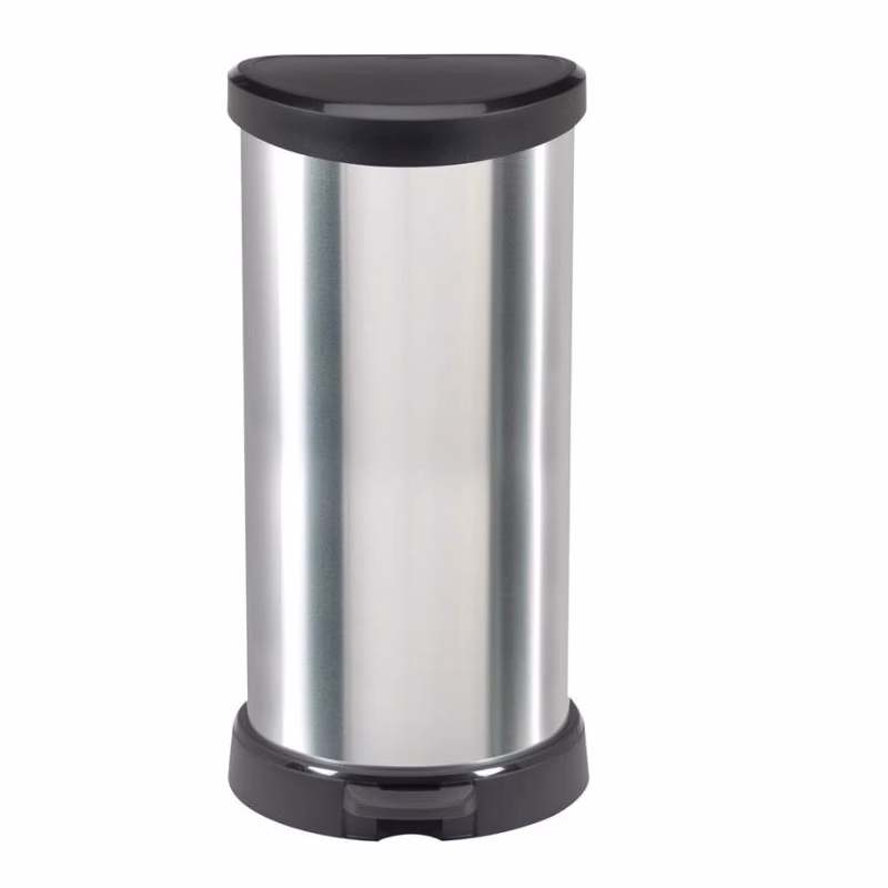 CURVER Odpadkový kôš DECO BIN 40l |strieborný