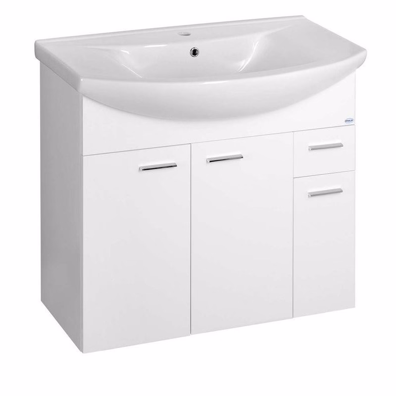 AQUALINE - ZOJA umývadlová skrinka 82,8x74x34,3cm, biela 51083A