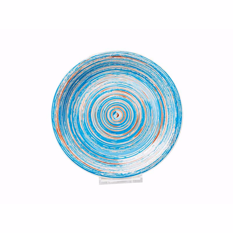 Swirl tanier 27 modro-krémový