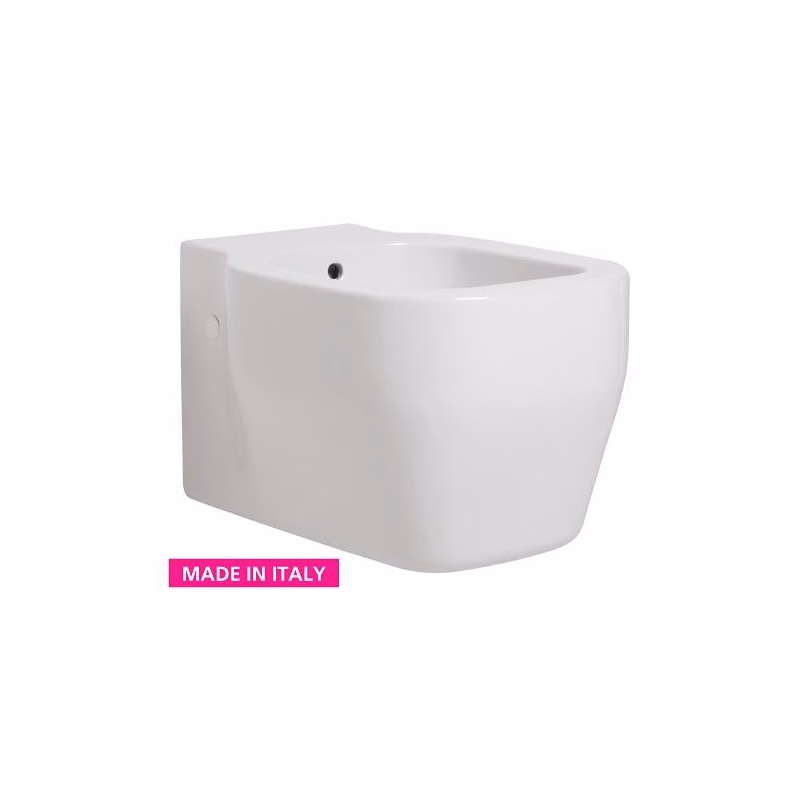 HOPA - Závesný bidet GLAZE 52 × 36 cm - Sada pre zavesenie bidetu - Bez upevňovacie sady KEAZGLBI