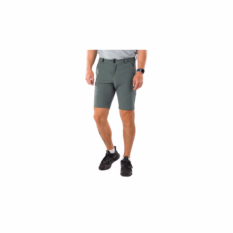 Pánske turistické kraťasy NORTHFINDER HALMO-263greengrey