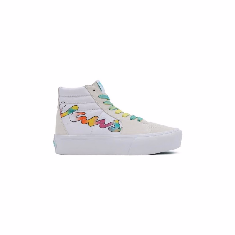 Dámska vychádzková obuv VANS UA SK8-HI Platform 2 (Spring Fade) white true white