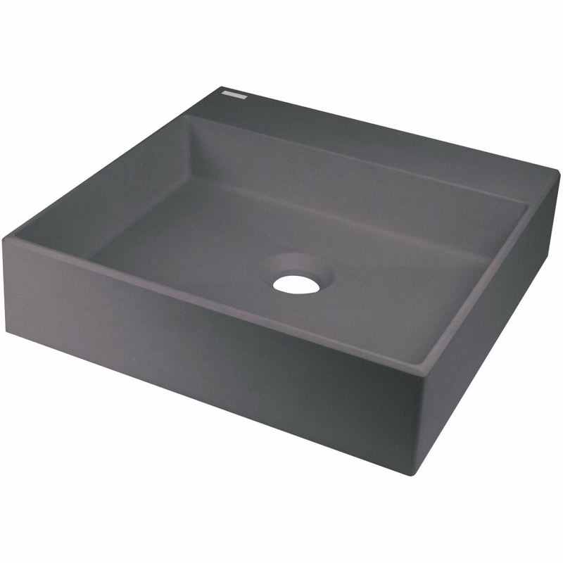 DEANTE - Correo anthracite metallic Granit umývadlo na dosku - 400x400 mm CQR_TU4S