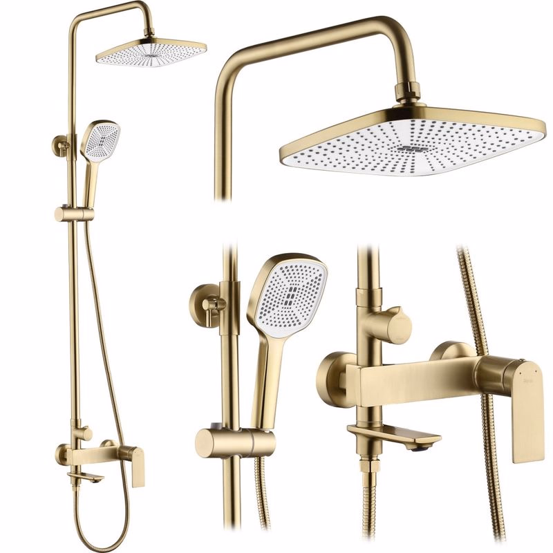 REA REA - Sprchový set STORM GOLD BRUSH REA-P9536