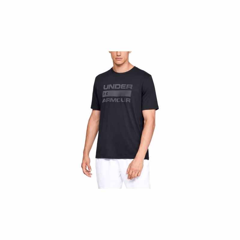 Pánske tričko s krátkym rukávom UNDER ARMOUR UA TEAM ISSUE WORDMARK SS-BLK