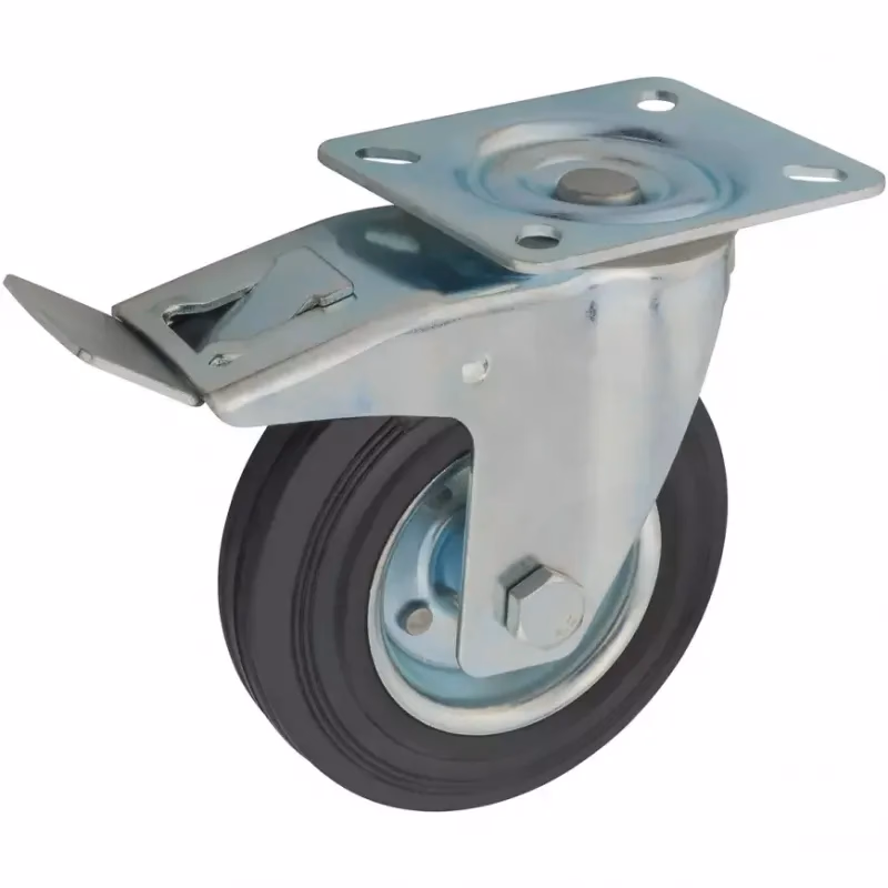 Nábytkové koliesko čierne 125 mm/125 kg, doska otočná