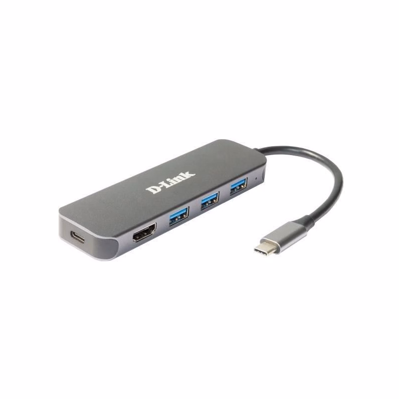 D-Link DUB-2333 USB-C Hub s HDMI a 3x USB3.0, mini docking station