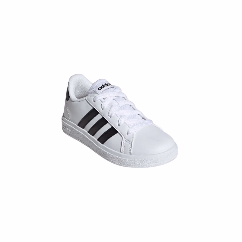 Juniorská rekreačná obuv ADIDAS Grand Court 2.0 K cloud white core black core black