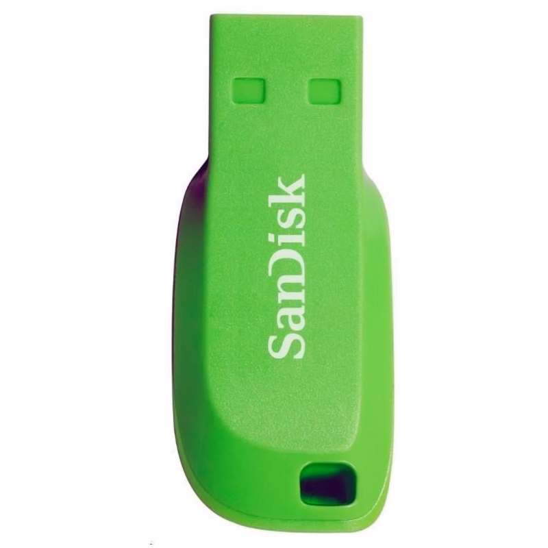 SanDisk Flash Disk 32GB Cruzer Blade, USB 2.0, zelená
