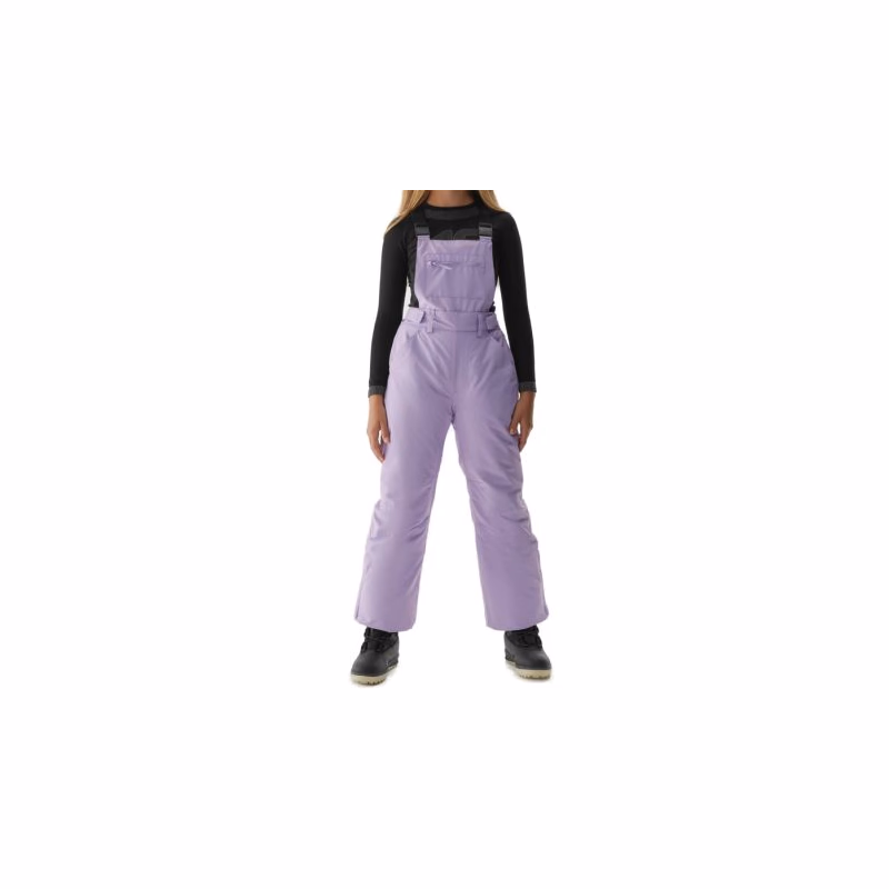 Dievčenské lyžiarske nohavice 4F JUNIOR TROUSERS FNK-JAW23TFTRF354-52S-LIGHT VIOLET