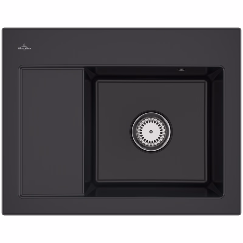 VILLEROY & BOCH VILLEROY & BOCH - Keramický drez Villeroy &amp; Boch Subway 45 Compact, 331301R7, Pure Black 331301R7