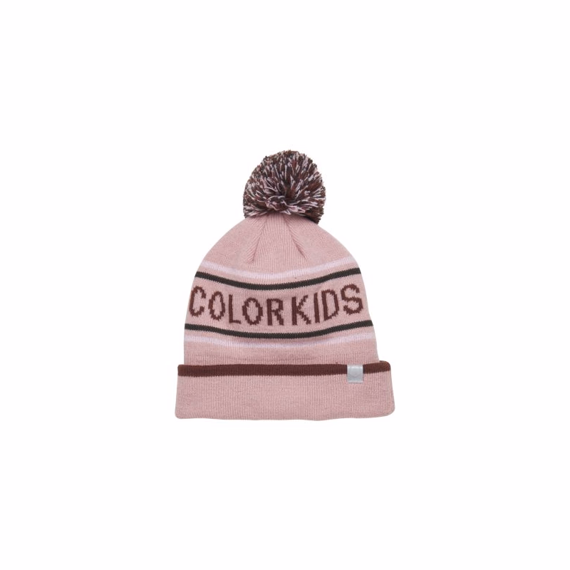 Dievčenská zimná čiapka COLOR KIDS Hat logo CK, zephyr