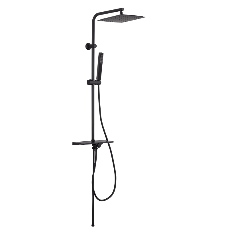 INVENA - Sprchový stĺp SVART BASIC, čierna AU-85-D04-X
