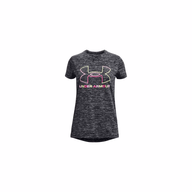 Dievčenské tréningové tričko s krátkym rukávom UNDER ARMOUR Tech BL Twist SS-BLK