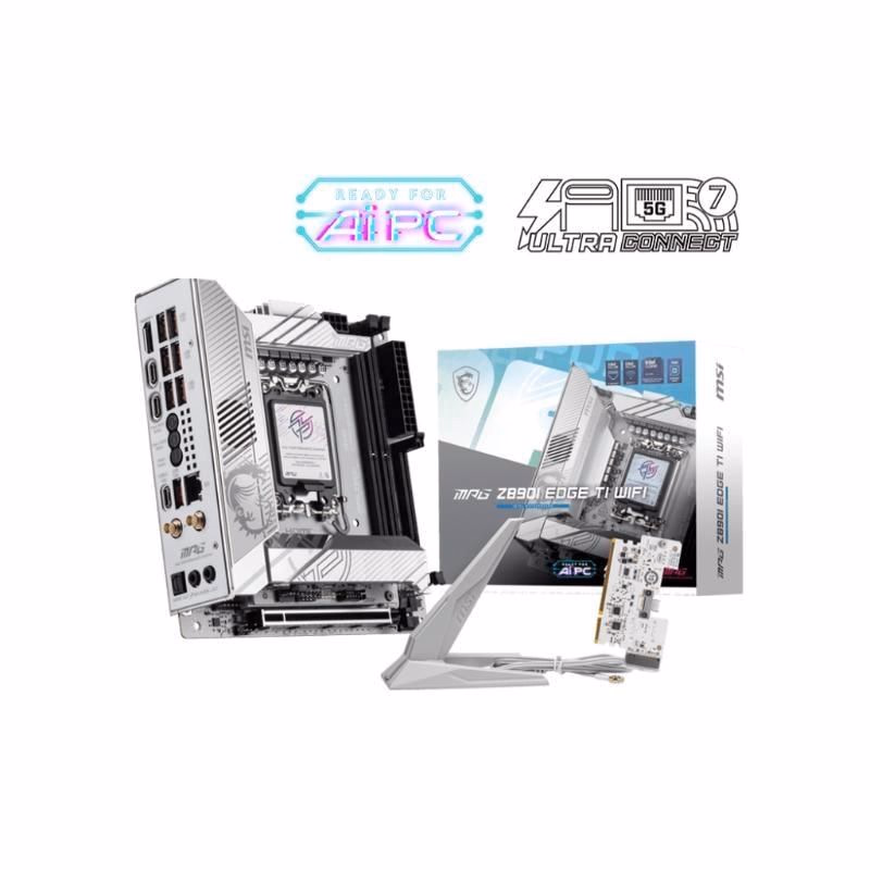 MSI MB Sc LGA1851 MPG Z890 EDGE TI WIFI, Intel Z890, 4xDDR5, 1x HDMI, 2x Thunderbolt, WI-FI, m-ITX