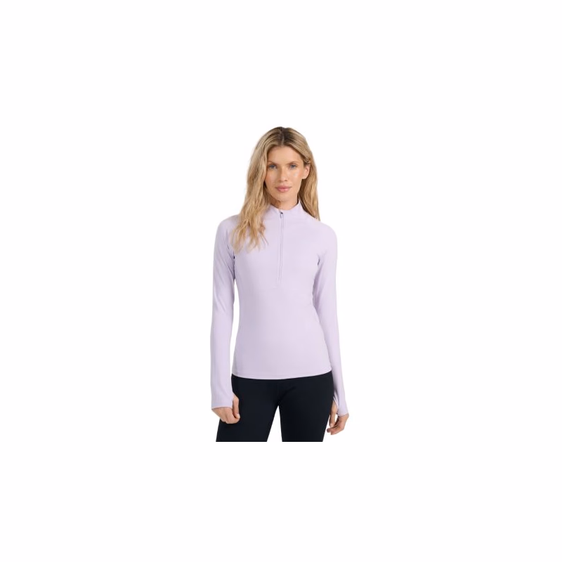 Dámske termo tričko s dlhým rukávom a s polovičným zipsom 4F BRUSHED UNDERWEAR F096-WAW25UBRUF096-52S-LIGHT VIOLET
