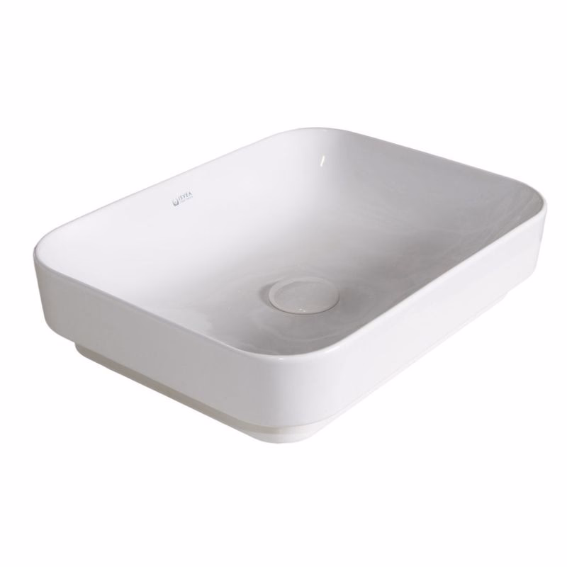 ISVEA - SOTT AQUA Keramické umývadlo 50x38cm, biela 10SQ51050