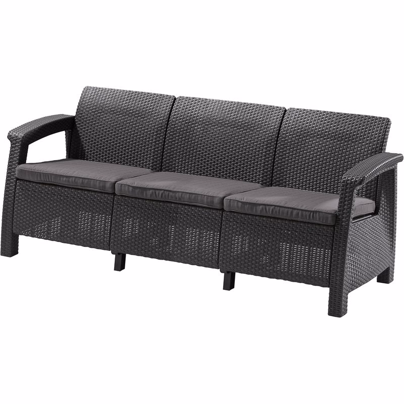 KETER Záhradná pohovka GREEK LOVE SEAT MAX | grafit