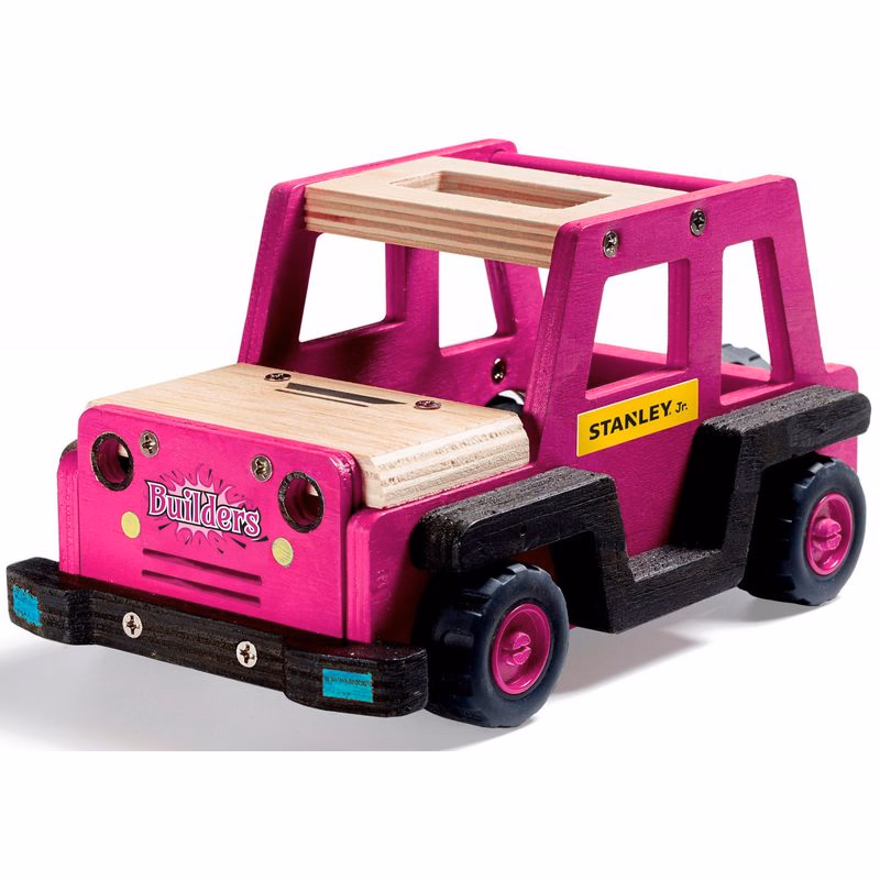 Stanley Jr. K088BUD-SY Stavebnice, terénne auto, drevo