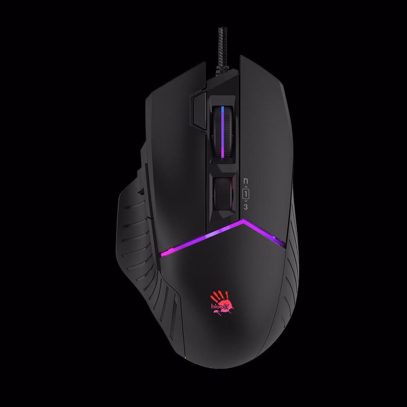 A4tech Bloody Myš W95 Max Activated, podsvietená herná myš, 12000 DPI, USB, Čierna