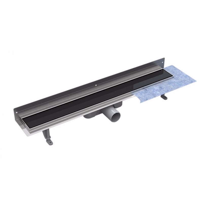 BESCO - Odtokový žľab VIRGO NEXT BLACK - Rozmer A - 60 cm ZLOL60VNB