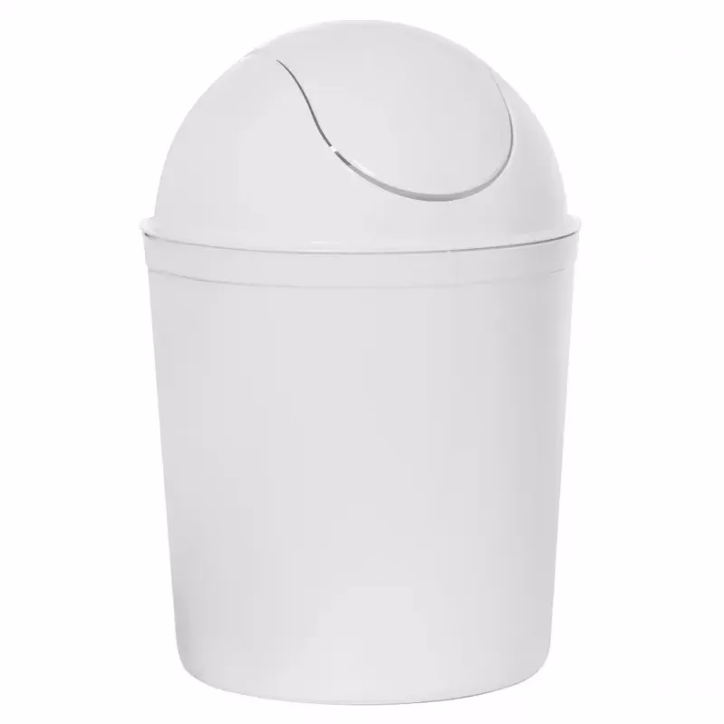 Okrúhly kôš na smeti Swing 5 l biely