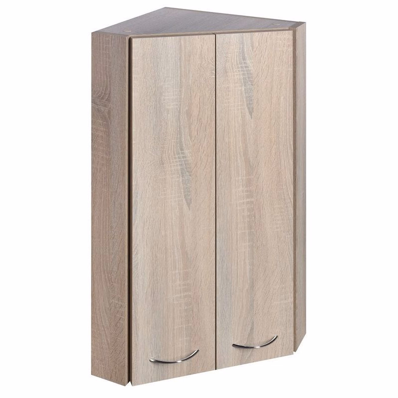 AQUALINE - ZOJA/KERAMIA FRESH horná skrinka rohová 35x76x35cm, dub platin 50333