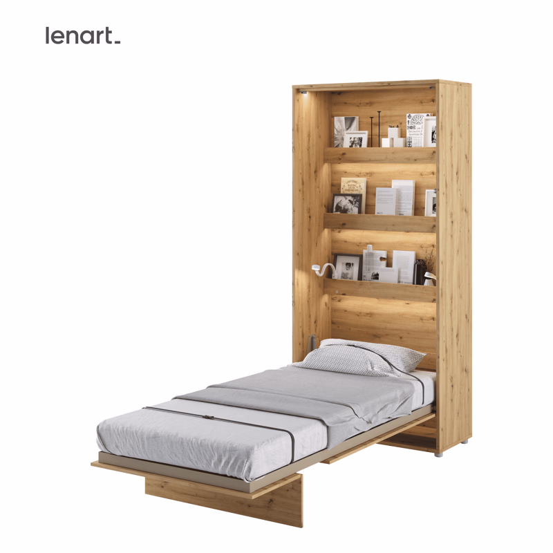 Dig-net nábytok Sklápacia posteľ Lenart BED CONCEPT BC-03 dub artisan | 90 x 200 cm