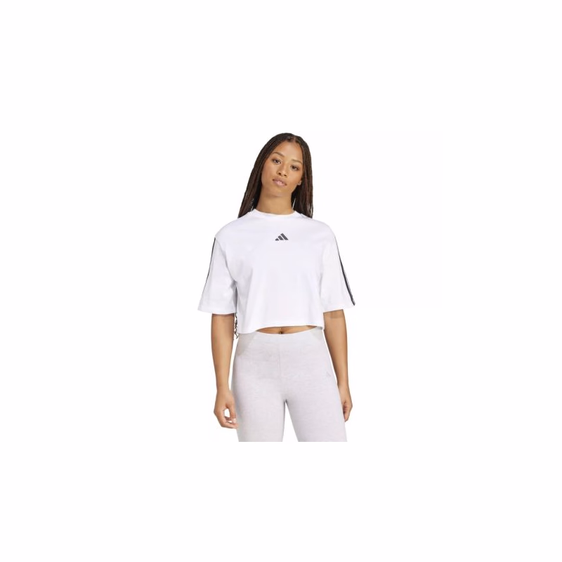 Dámske tričko s krátkym rukávom ADIDAS W 3S SJ TLR T WHITE BLACK