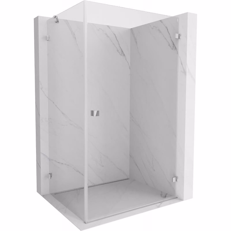 MEXEN/S - Lunar-B L sprchový kút dvere krídlové pravá 95 x 70, transparent, chróm 832L-095-070-01-00-P