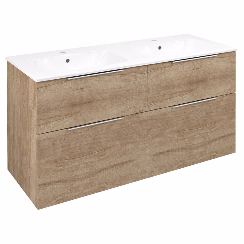 SAPHO - CIRASA umývadlová skrinka 118,4x64x46cm, dub alabama CR121-2222-21