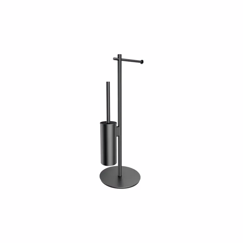 OMNIRES - MODERN PROJECT voľne stojaci držiak na toaletný papier a kefu, grafit MP60810GR