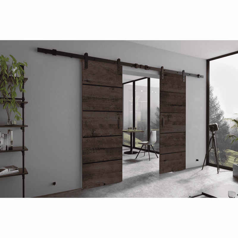 KIER Posuvné dvere LORNI PLUS DUO | 132 cm Farba: jaseň tmavý