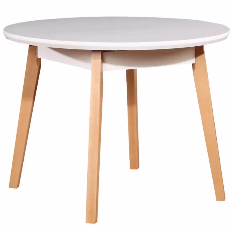 Rozkladací stôl ST39 100/130x100cm biely/buk