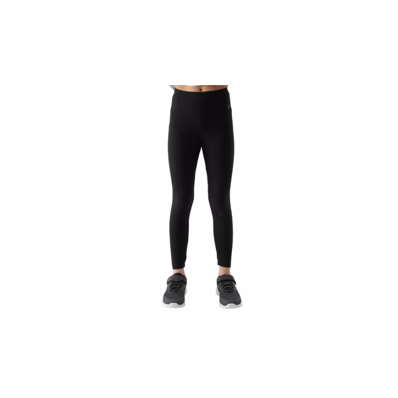 Dievčenské legíny 4F JUNIOR TIGHTS-JWSS24TTIGF130-20S-DEEP BLACK