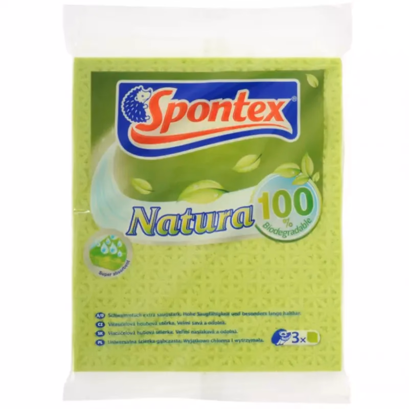 Špongiové utierky Natura – 3 ks