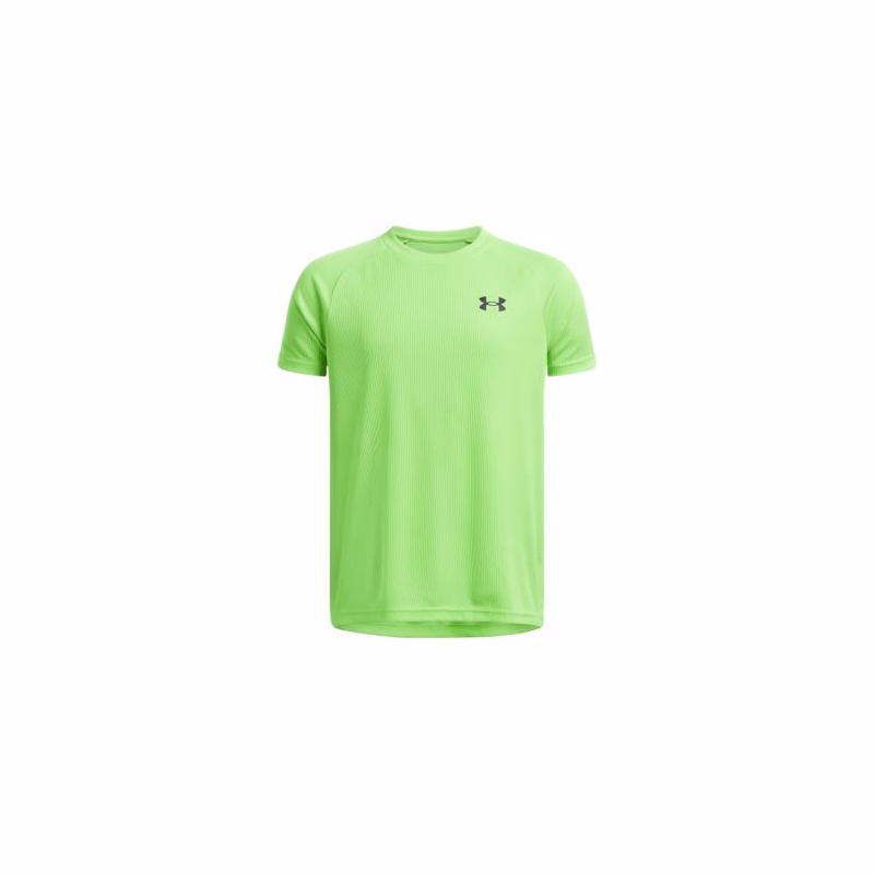 Chlapčenské tréningové tričko s krátkym rukávom UNDER ARMOUR UA Tech Textured SS-GRN