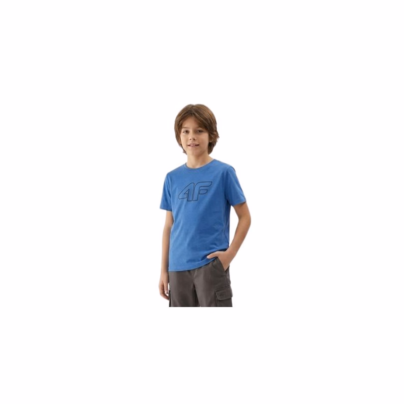 Chlapčenské tričko s krátkym rukávom 4F JUNIOR TSHIRT M3007-32S-DENIM