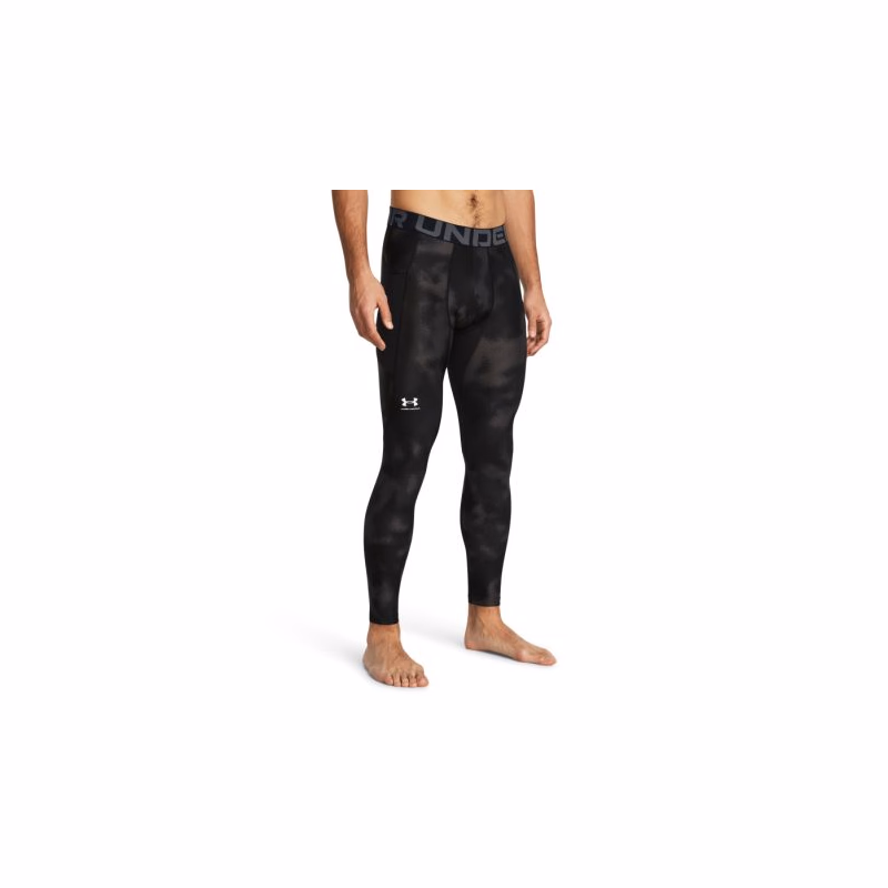 Pánske kompresné legíny UNDER ARMOUR UA HG Armour Printed Lgs-BLK