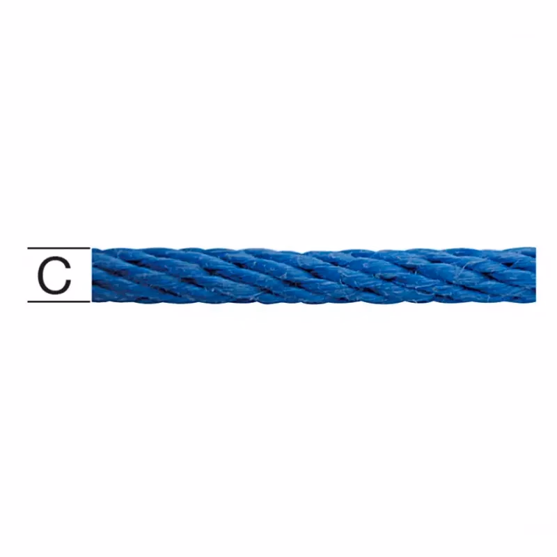 Polypropylén Lano pletené modré –  Priemer 8 mm - Tovar na Mieru