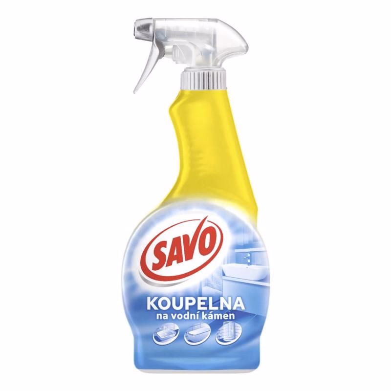 Čistič kúpeľňa na vodný kameň Savo sprej 500ml
