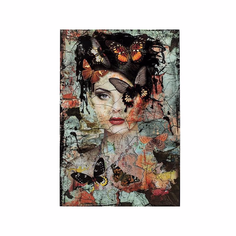 Lady Butterfly obraz viacfarebný 100x150 cm