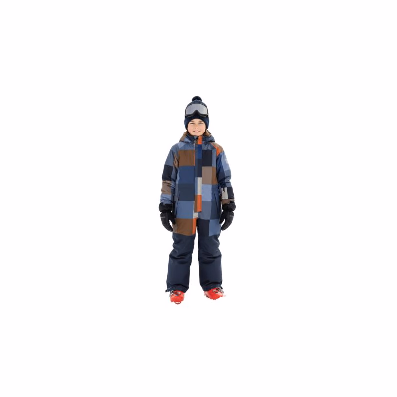 Detský zimný overal COLOR KIDS Coverall - AOP-7450-Coronet Blue