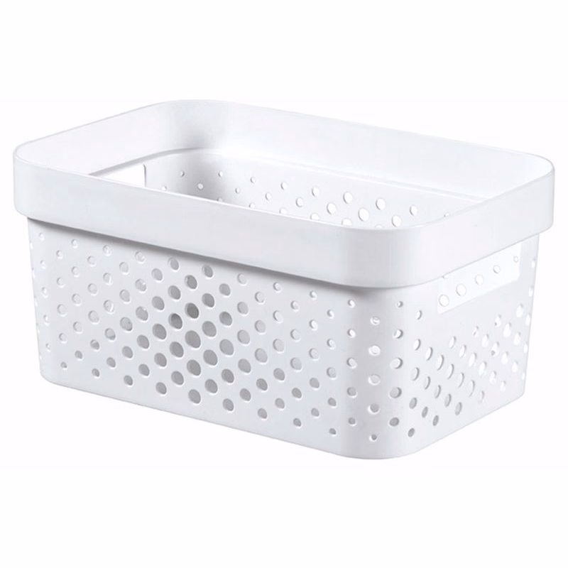 CURVER Úložný box INFINITY DOTS 4,5l recyklovaný plast | biela
