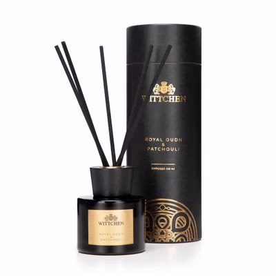 Szklany dyfuzor z patyczkami mały Royal Oudh &amp; Patchouli 1-HD-100-1