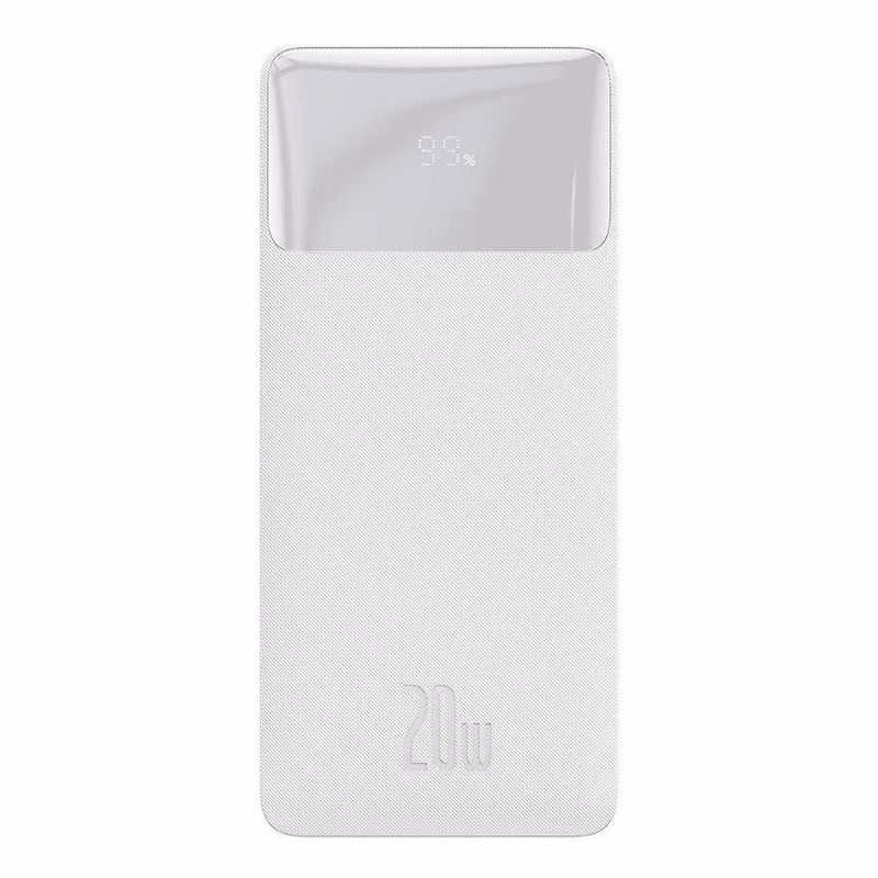 Baseus Bipow powerbanka s digitálnym displejom 20000mAh 20W biela