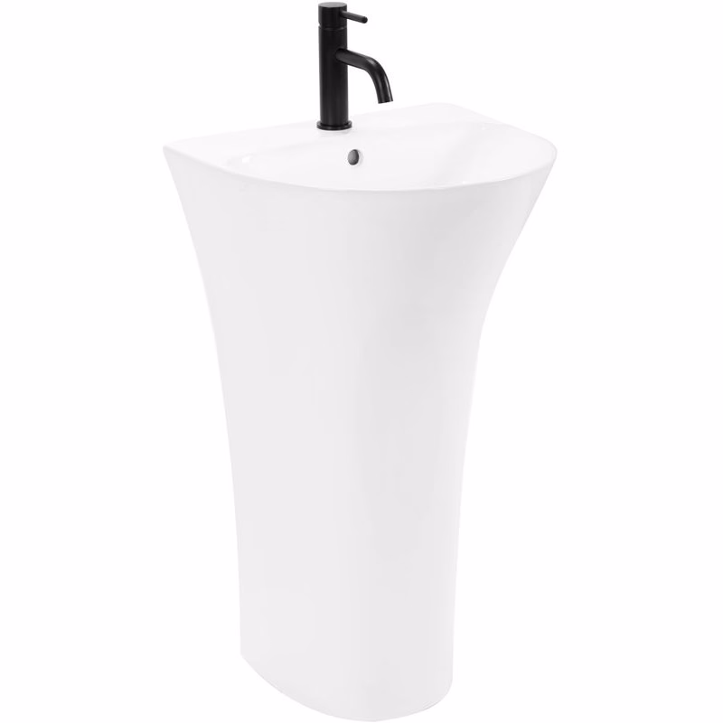 REA - Voľne stojace umývadlo Rita Slim 48x42 biela REA-U9901