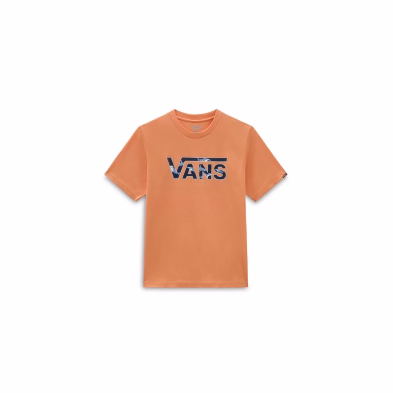 Chlapčenské tričko s krátkym rukávom VANS CLASSIC LOGO FILL BOYS-COPPER TAN